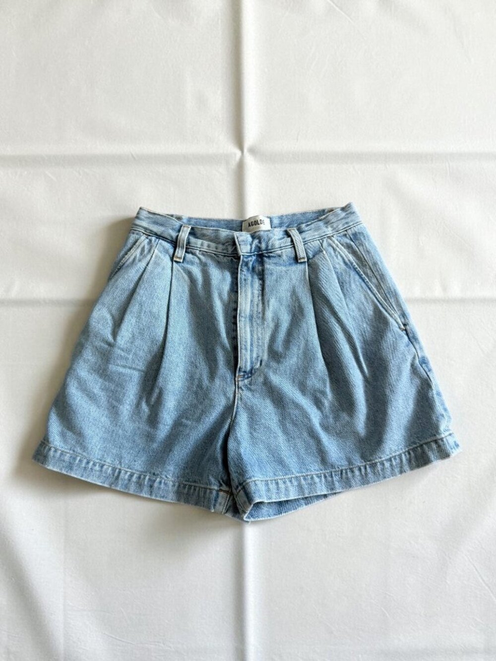 A GOLDE High Waist Mom Denim Shorts Size 26